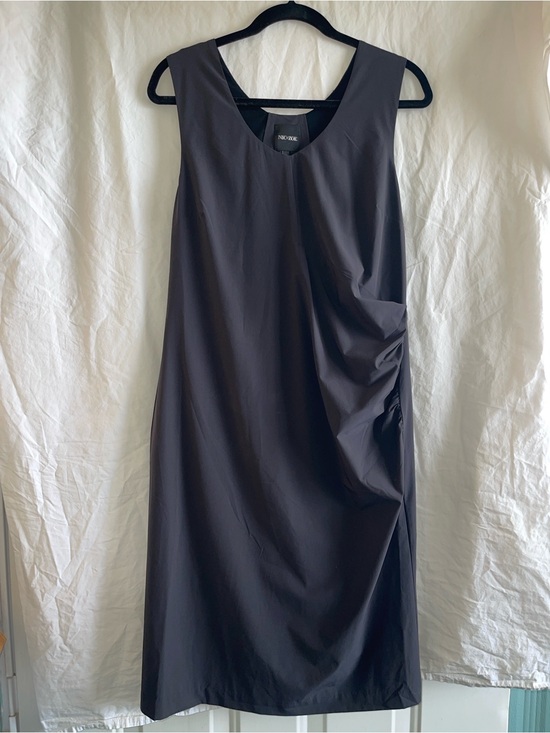 NIC+ZOE Dresses & Skirts - NIC+ZOE Sleeveless Midi Shift Dress in Black Charcoal Stretch Size M NWT